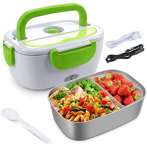 electric lunch box with 2 compartments|two tier lunch box.